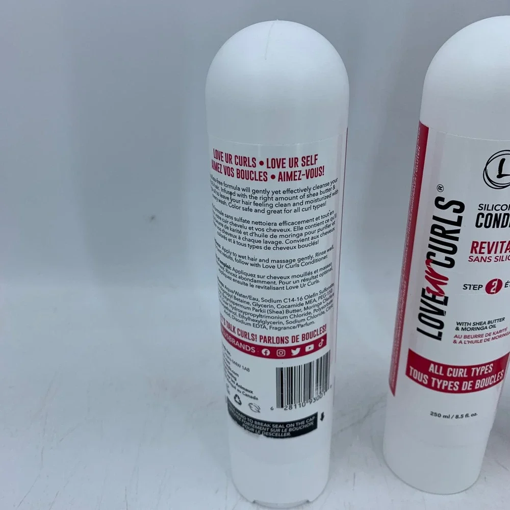 LUS Love Ur Curls 3-Step Wavy Hair System Shampoo Conditioner All-in-One 8.5oz